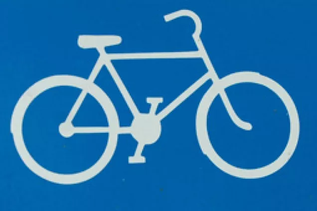 Picture of a bicycle. Illustration. 